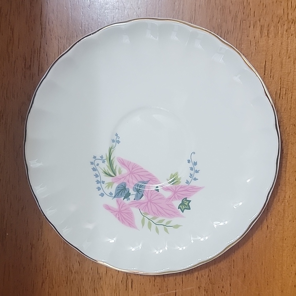 Vintage W S George Caladium Tea Coffee Cup and Saucer - Picture 2 of 5